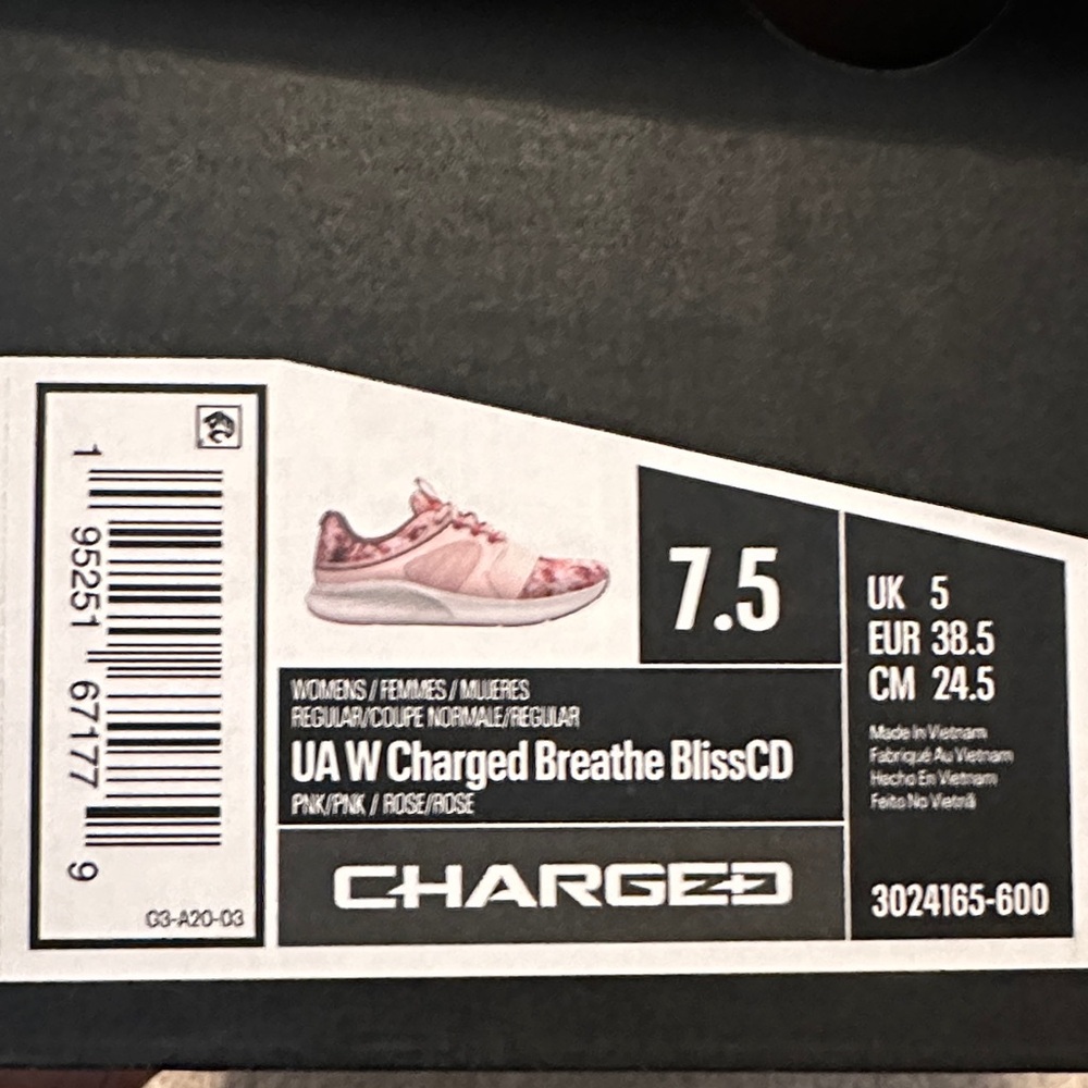 Under Armour Pink Athletic Shoes